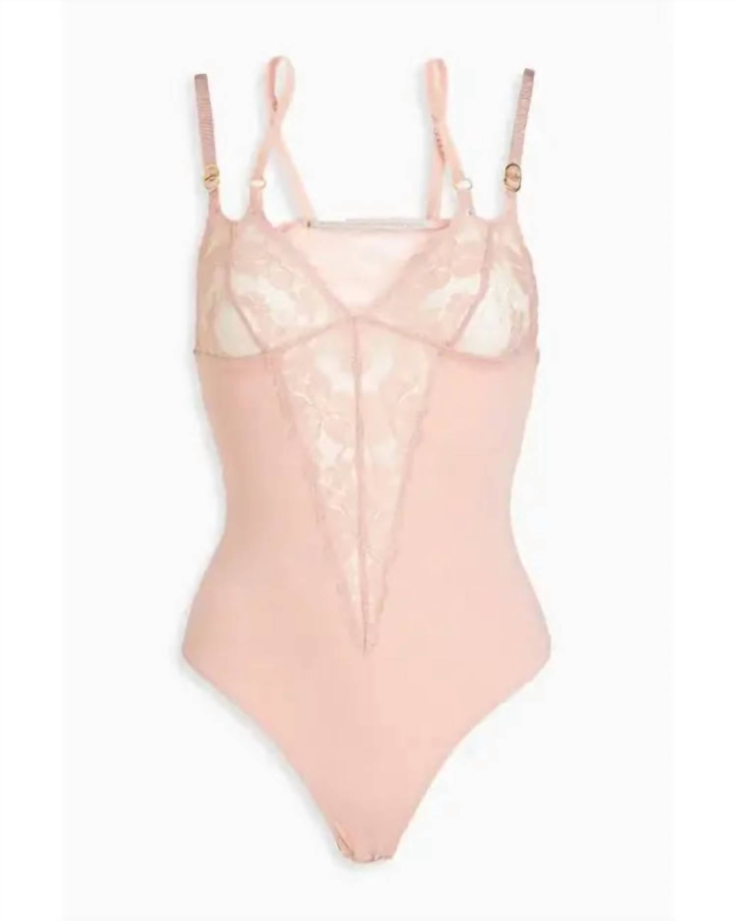 Stella Mccartney - Jersey Lace High Leg Thong BodySuit