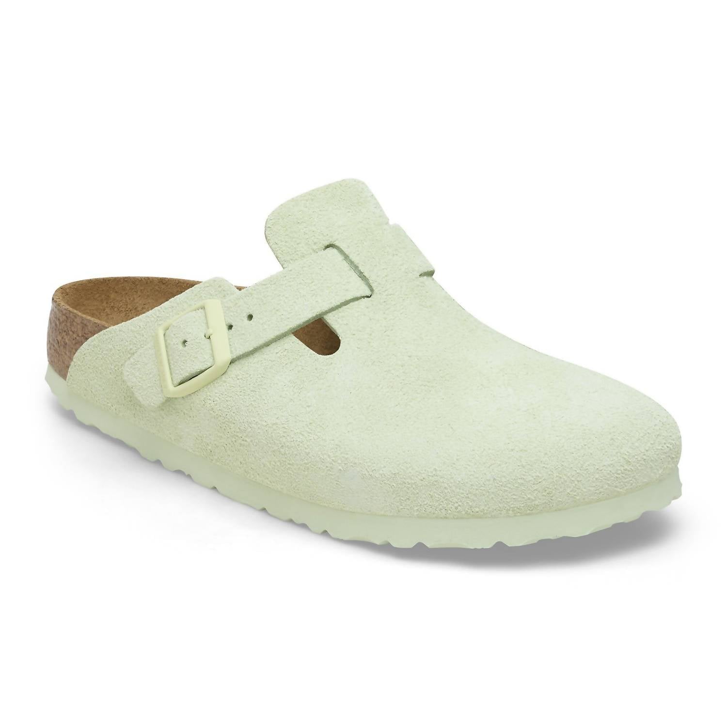 Birkenstock - Men's Boston Soft Footbed Suede Leather Closed Sandals