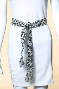 Anarchy Street - Women's Boho Pattern Embroidered Braided Belt
