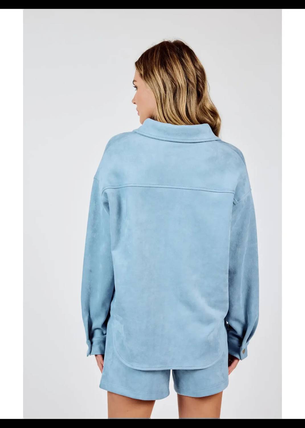 Sadie & Sage - Align Faux Suede Shacket