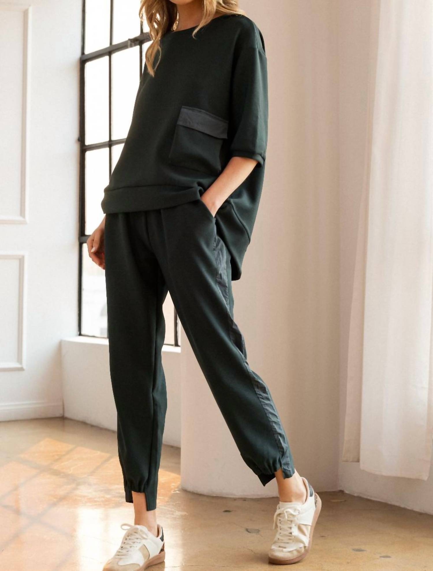 Joh - Karen Knit Crepe Top