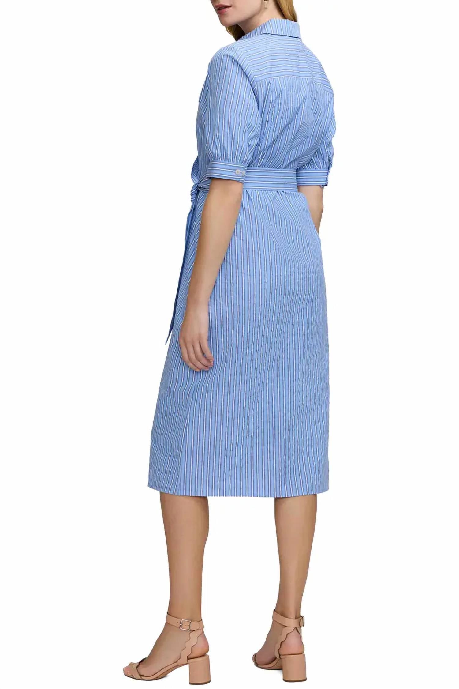 Foxcroft - Esther Seersucker Shirt Dress