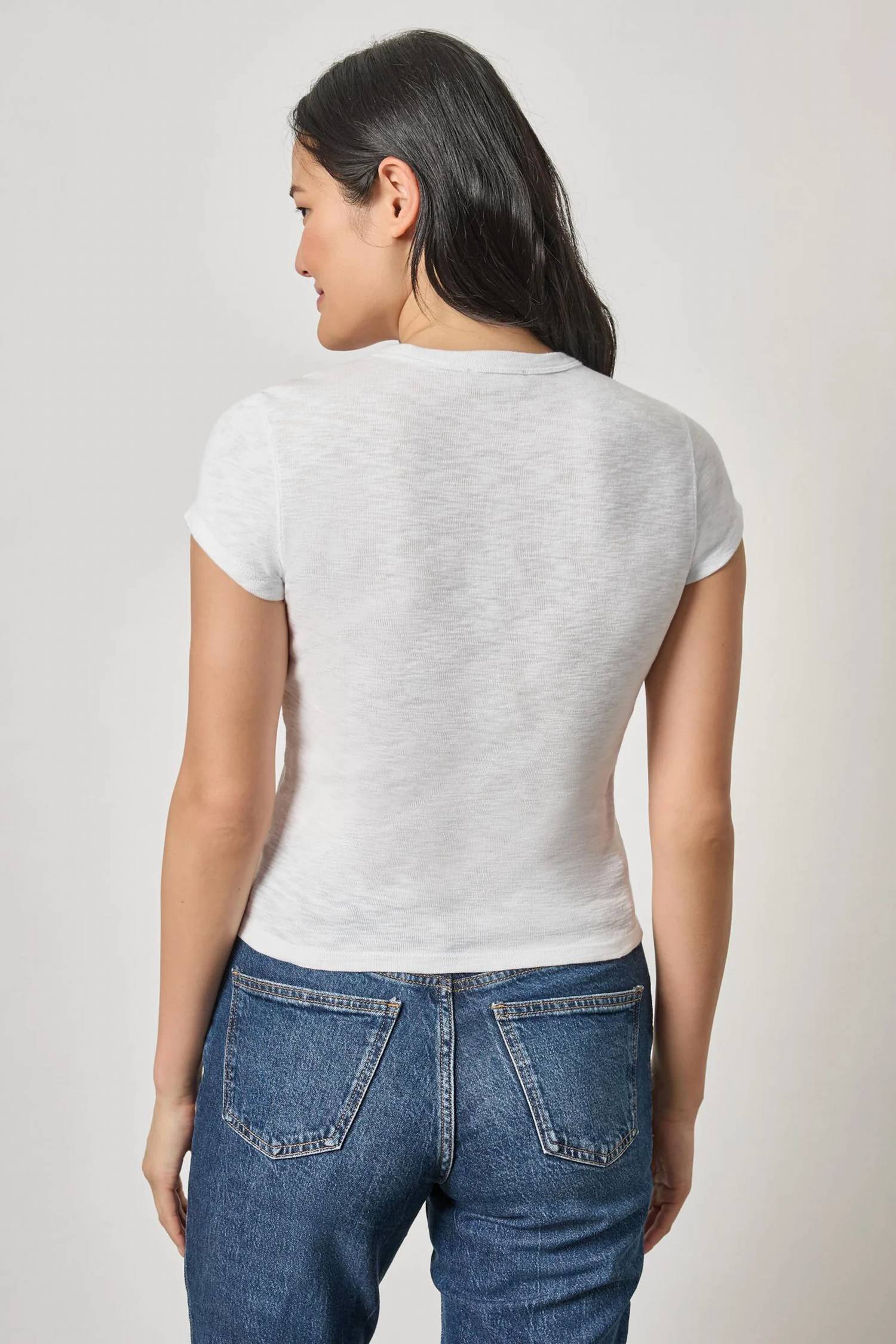 Lilla P - Ribbed Slub Crewneck Tee
