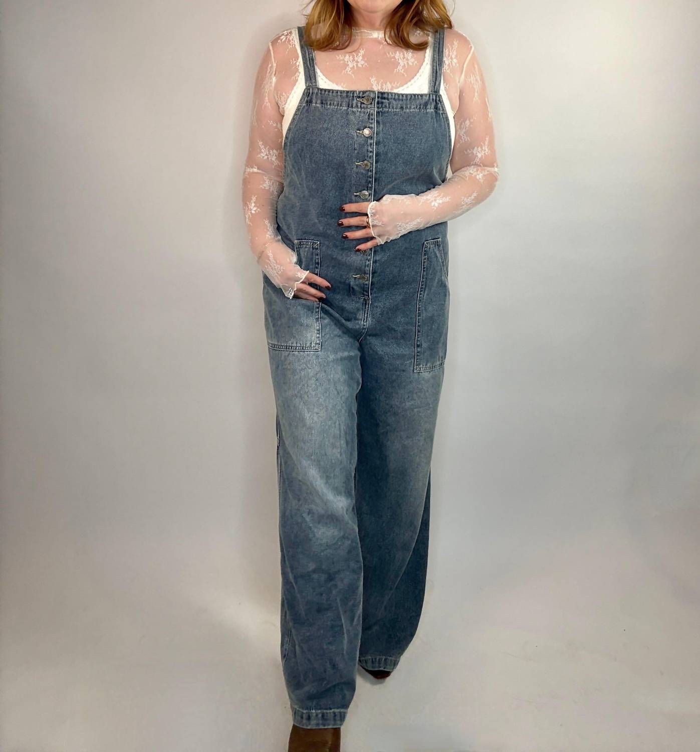 By Together - Dena Button Down Overalls