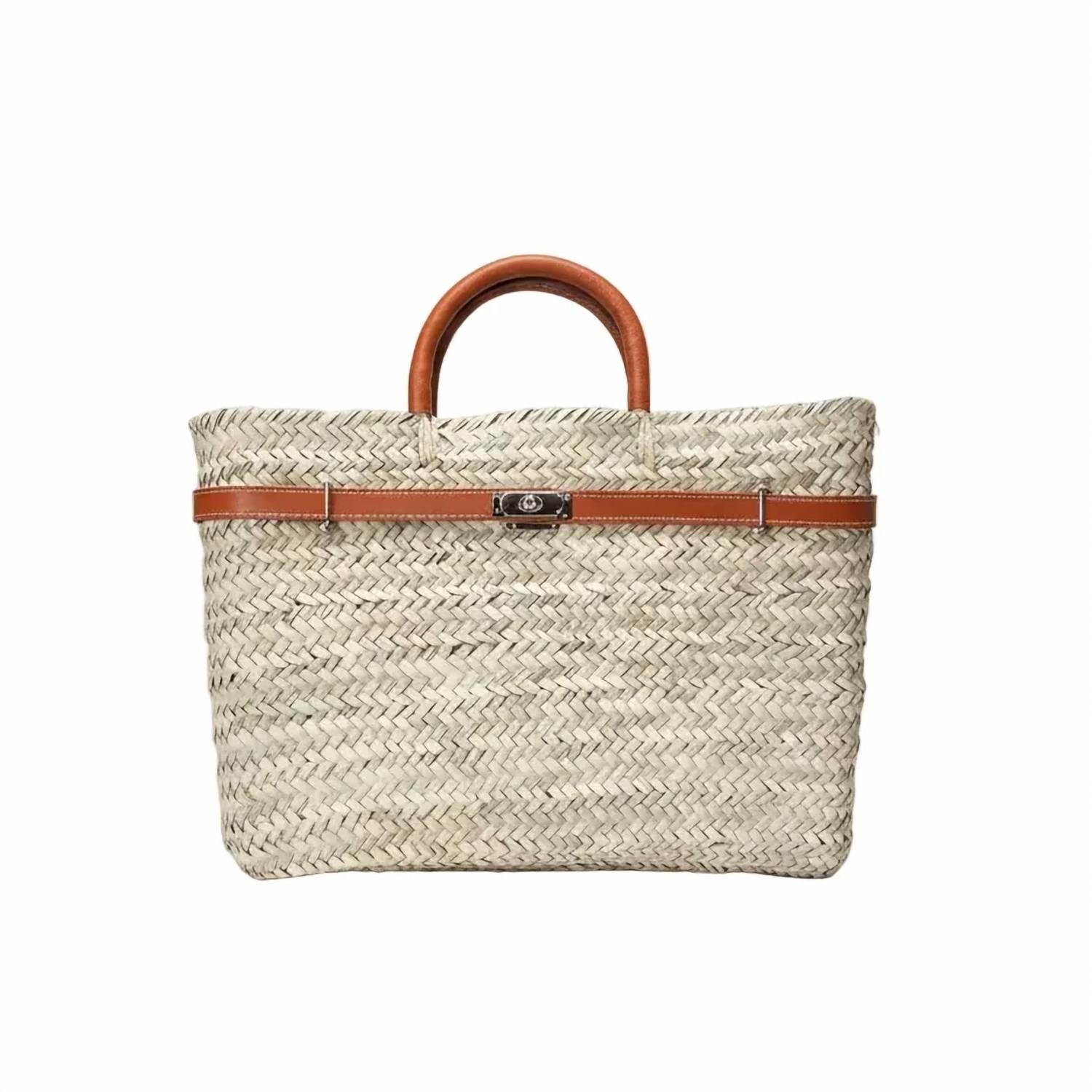 Dld - Women's Classic Designer Inspired Straw Tote Bag