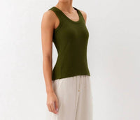 Karen Kane - Ribbed Scoop Neck Tank Top