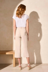 Tribal - High Rise Twill Capri Pants