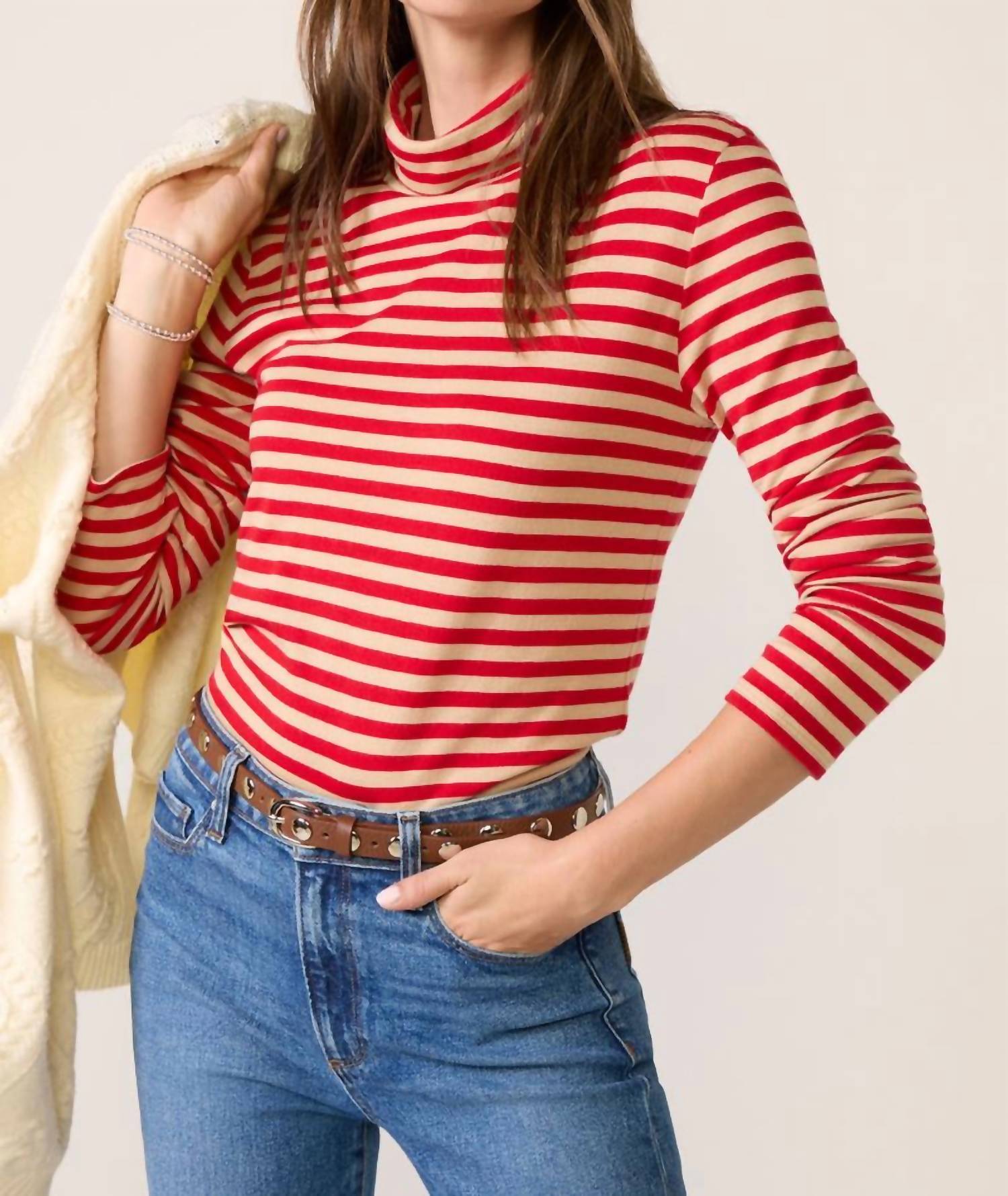 Faherty - Women's Feather Cloud Layering Turtleneck Top