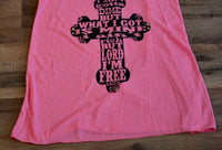 LHTX Women's Amarillo By Morning Tank Top in pink - women's tank top - detail view