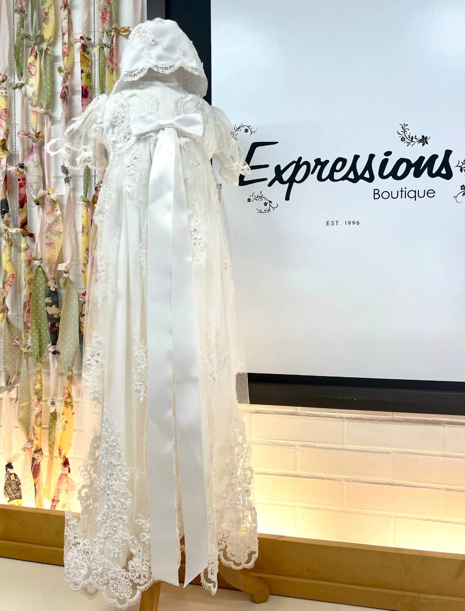 L'Pety Canar - Girl's Lace Coat Dress