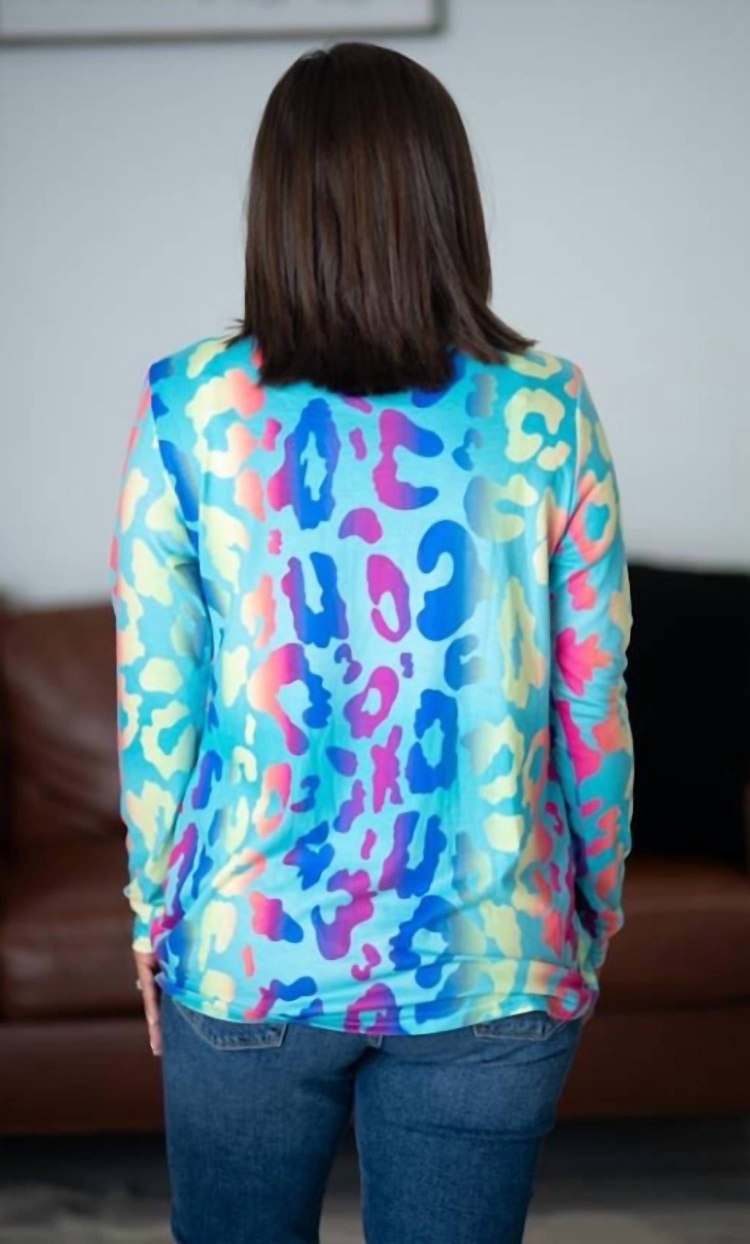 Shirley Stone - Animal Keyhole Knot Top