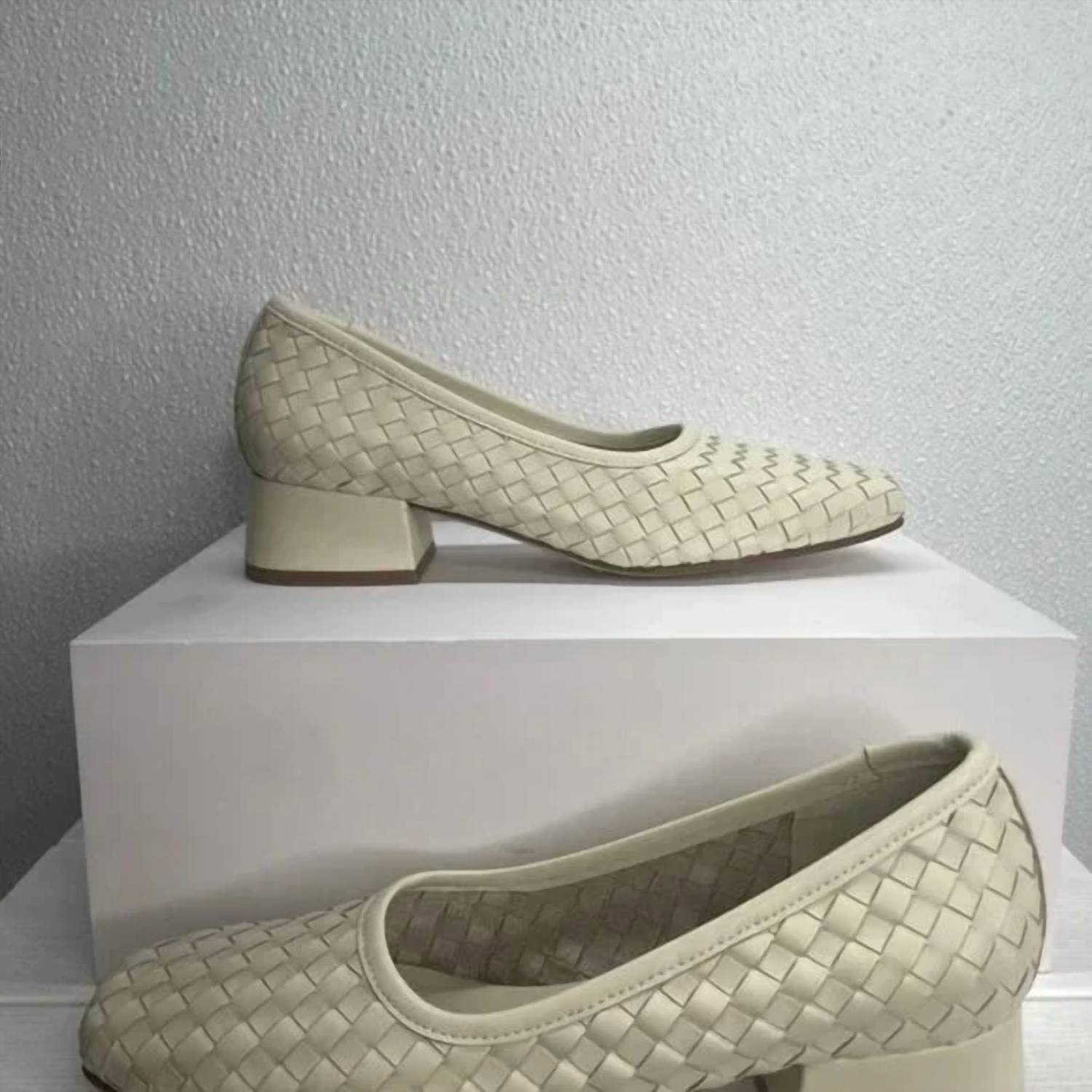 Freda Salvador - Women's Woven Ballet Heeled Shoes