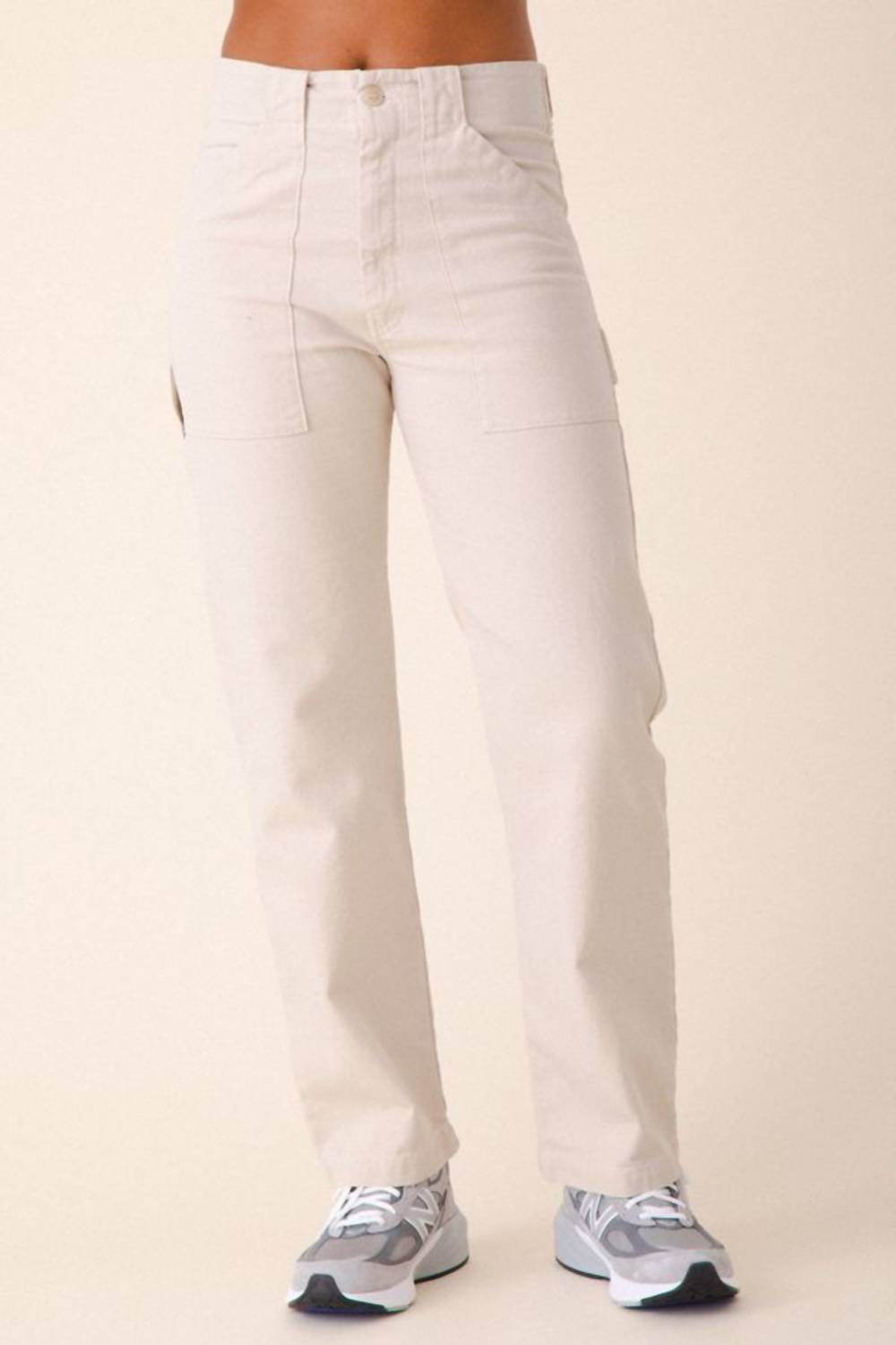 PRAIRIE UNDERGROUND Canvas Utility Pants in natural white - women's pants