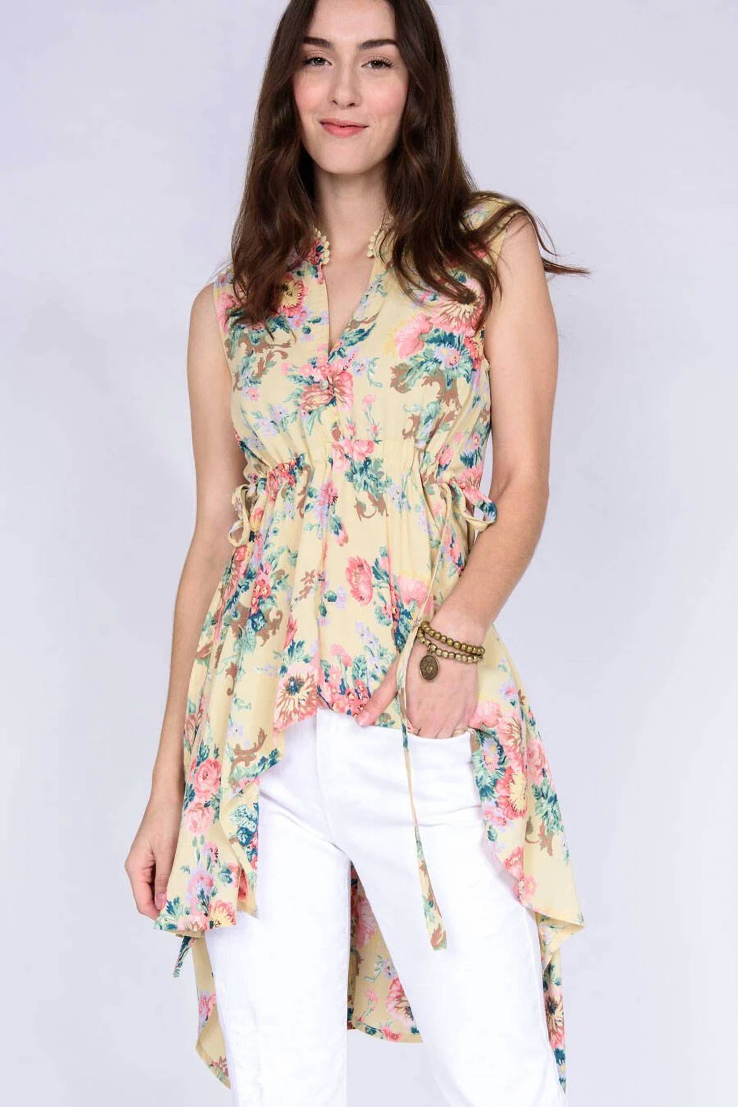 Ivy Jane - Hi Low Sleeveless Tunic Top