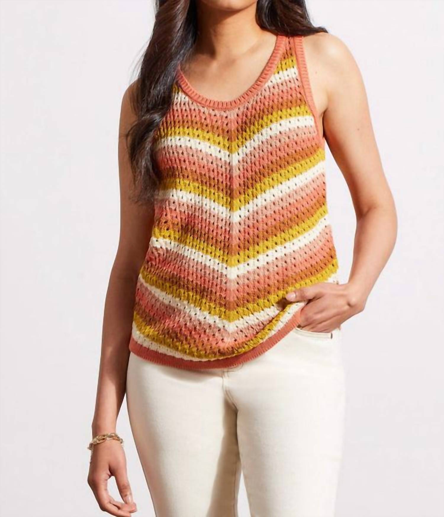 Tribal - Crew Neck Racer Back Sweater