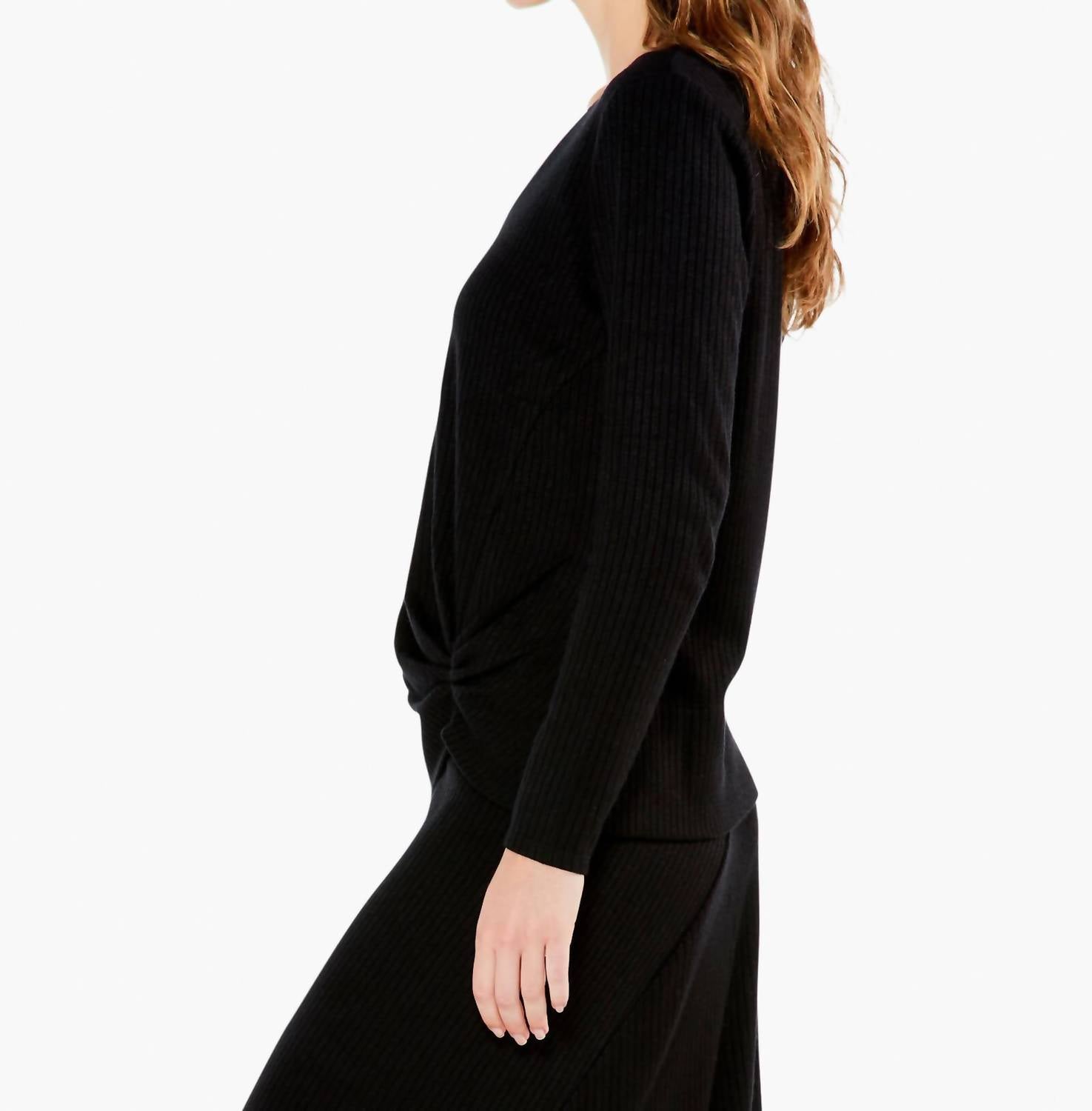Nic + Zoe - Cozy Rib Twist Top
