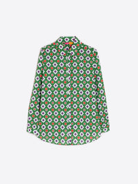 Vilagallo - GEOMETRICO VERDE ROSA SHIRT