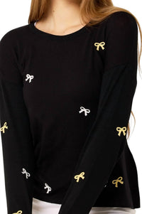 French Kyss - Scoop Neck Bow Detail Top