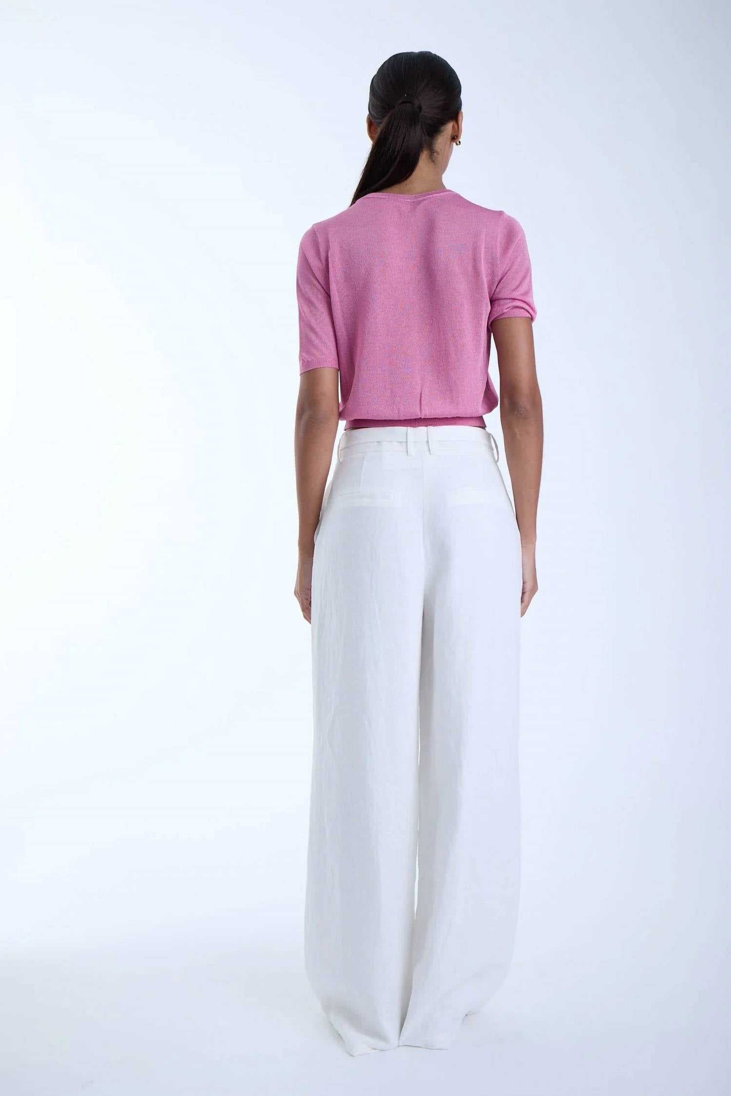 Karina Grimaldi - Women's Lily Knit Metallic Top