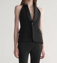 A.L.C. Payton Tuxedo Vest in black - women's jacket
