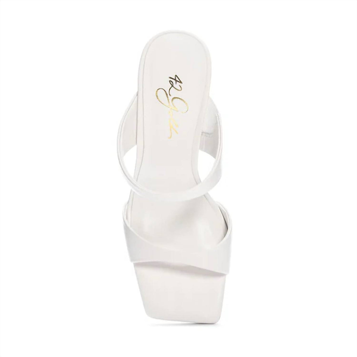 42 Gold - Women's Omira Squared Toe Wedge Heels