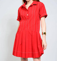 Ivy Jane - Pleated Shirt Dress