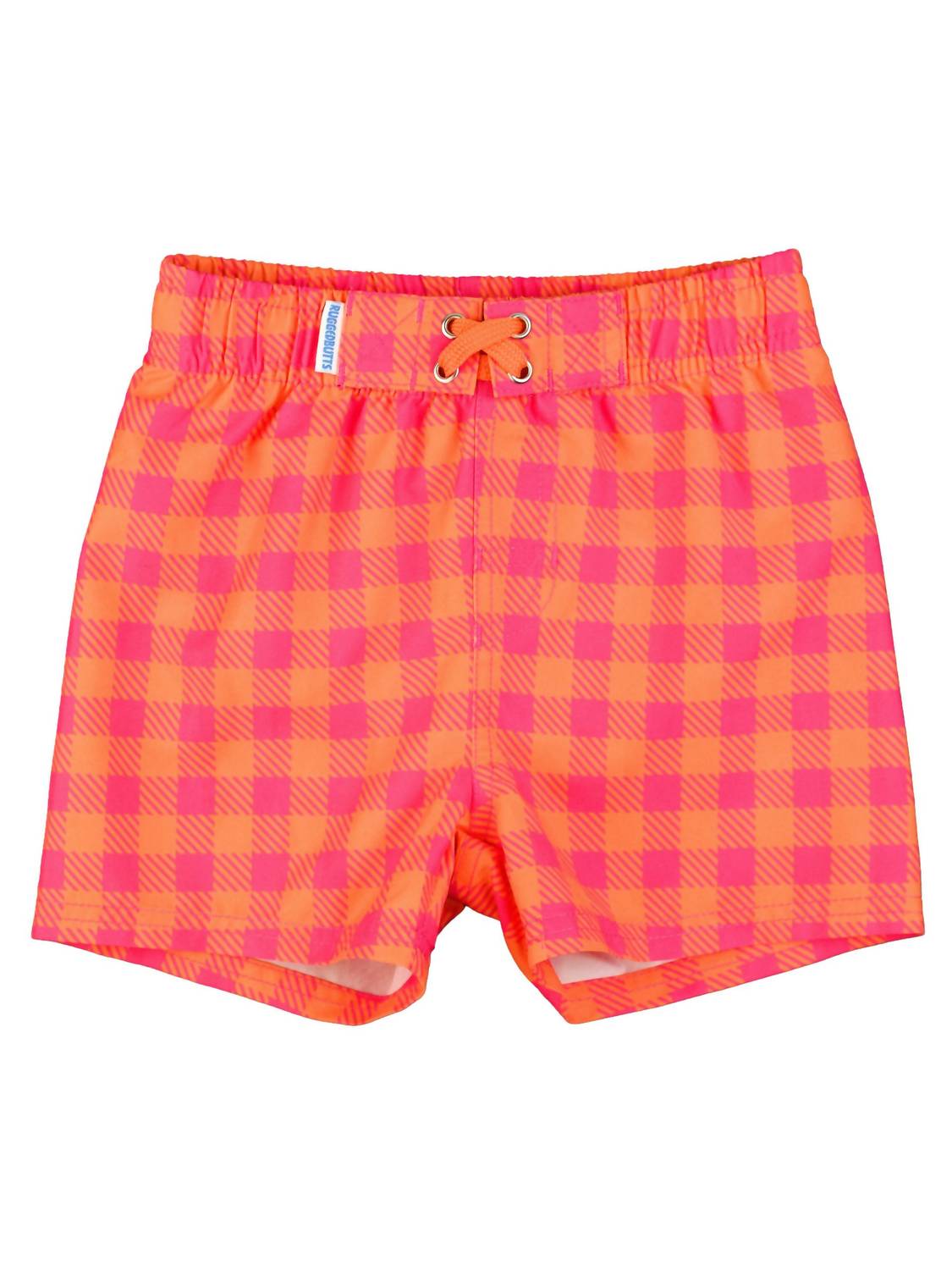 Rufflebutts - Boys' Gingham Swim Trunks Swimsuit