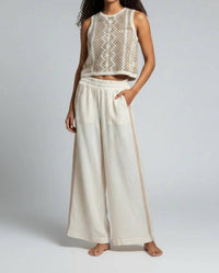 Dex - GAUZE PANT WITH SIDE DETAIL