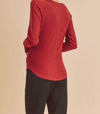Jag - Women's Lori Notched Knit Top