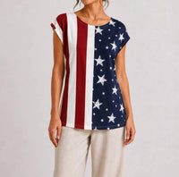 Keren Hart - Patchwork Flag Tank Top