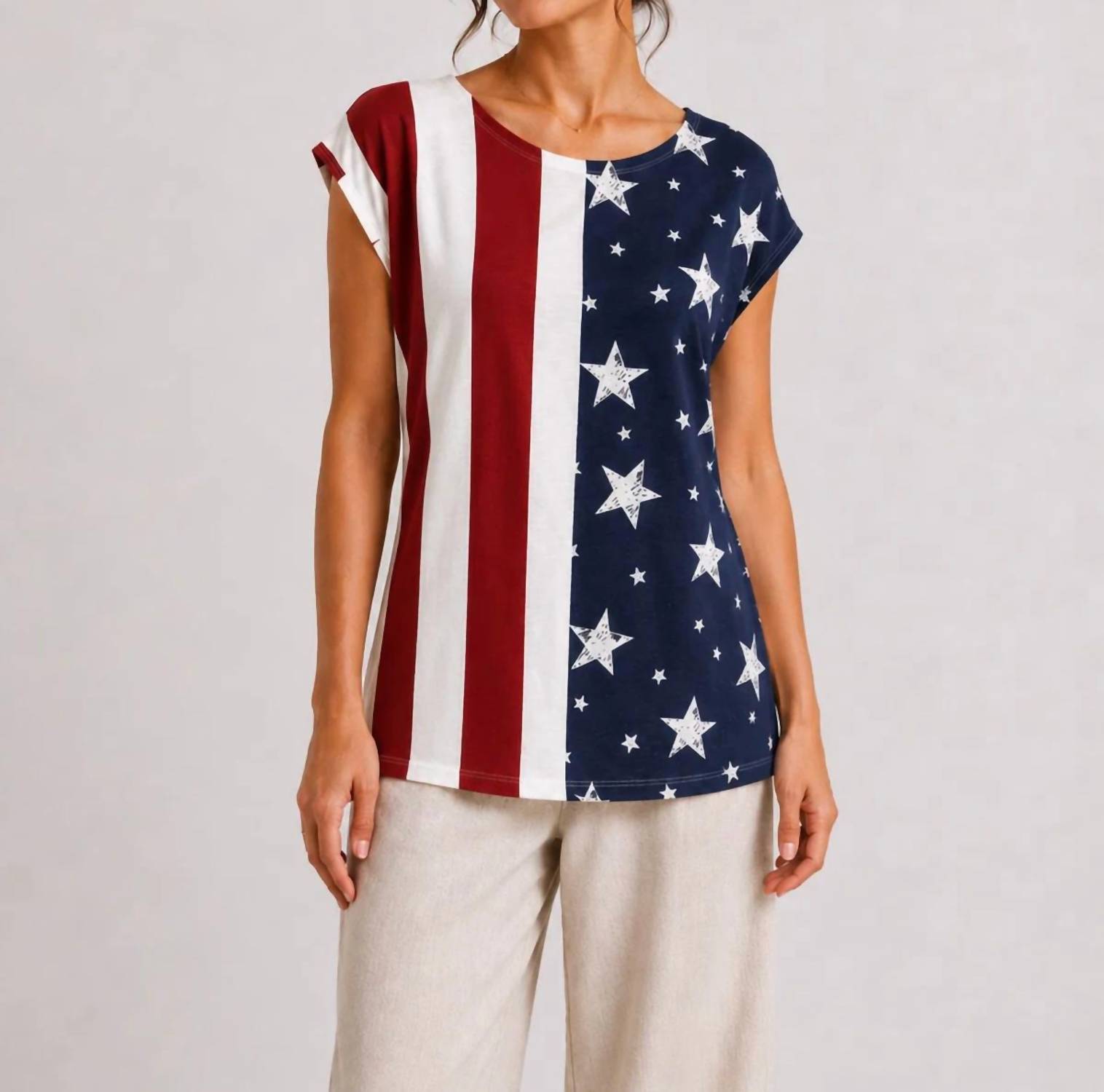 Keren Hart - Patchwork Flag Tank Top