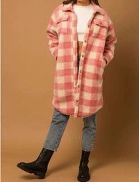 Gilli - Buffalo Plaid Sherpa Shacket