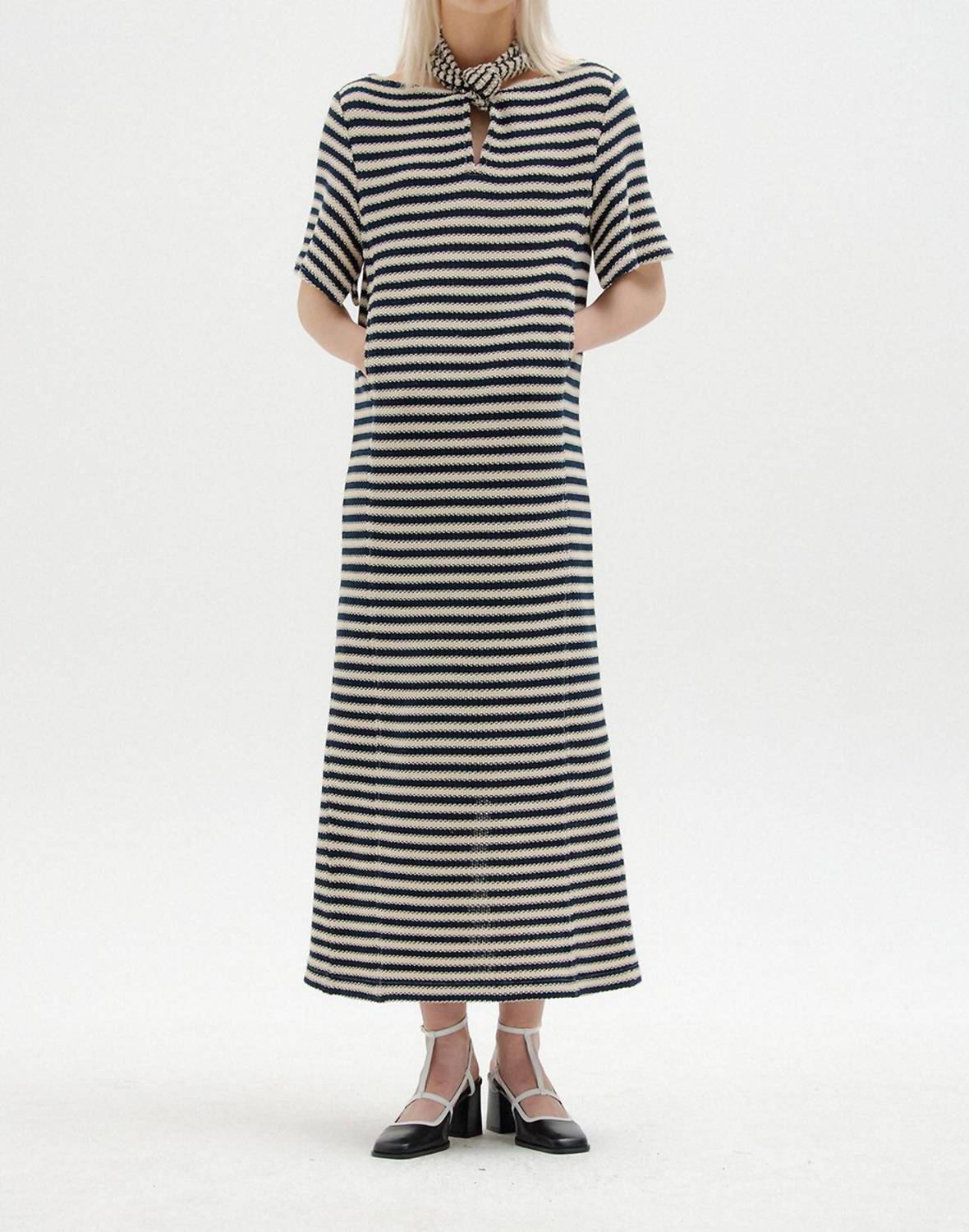 SICILIA SHORT SLEEVE TIE BACK DRESS
