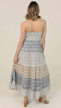 Angie - Lace Trim Maxi Dress