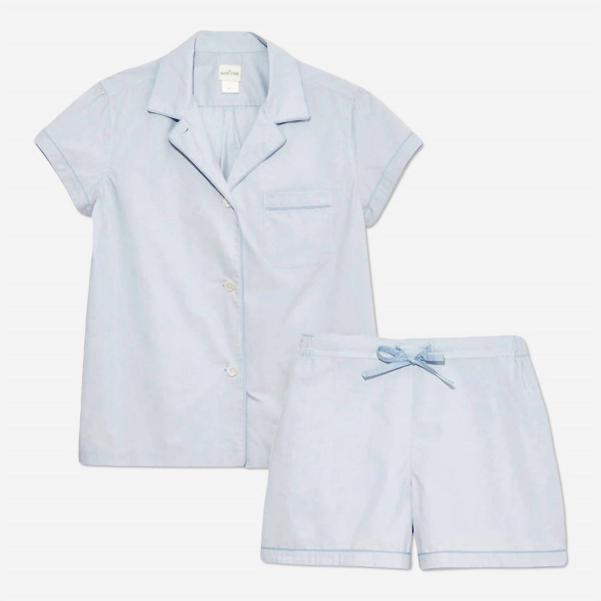 The Sleep Code - Organic Cotton Poplin Short Pajama Set
