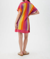 Trina Turk Candela Mini Dress in eden roc rose multi - women's dress - detail view