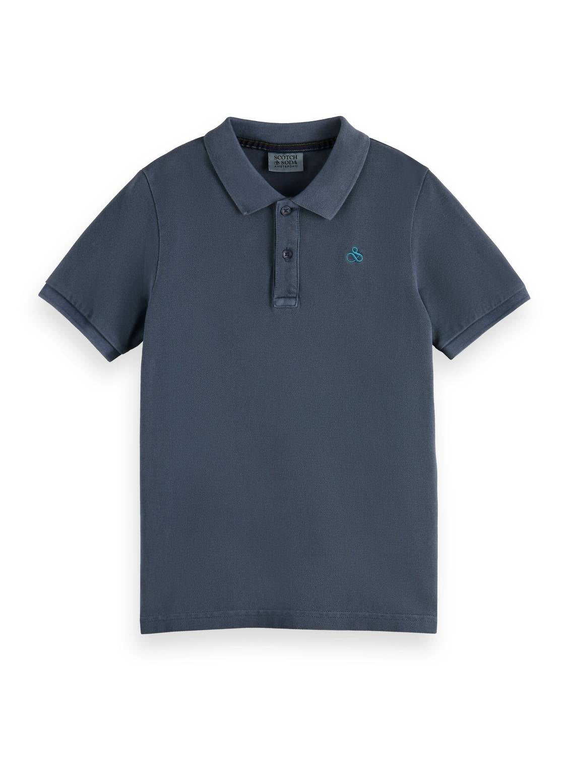 Scotch & Soda - Boy's Garment Dyed Pique Polo Shirt