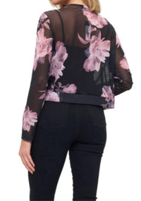 Ariella - Floral Mesh Cardigan