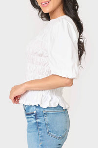 Sanctuary Together Again Top in white 1 - women's t-shirt - alternate view