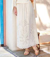 Karen Kane - Cutout Embroidery Midi Skirt