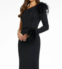 Ashleylauren - One Shoulder Scuba Gown