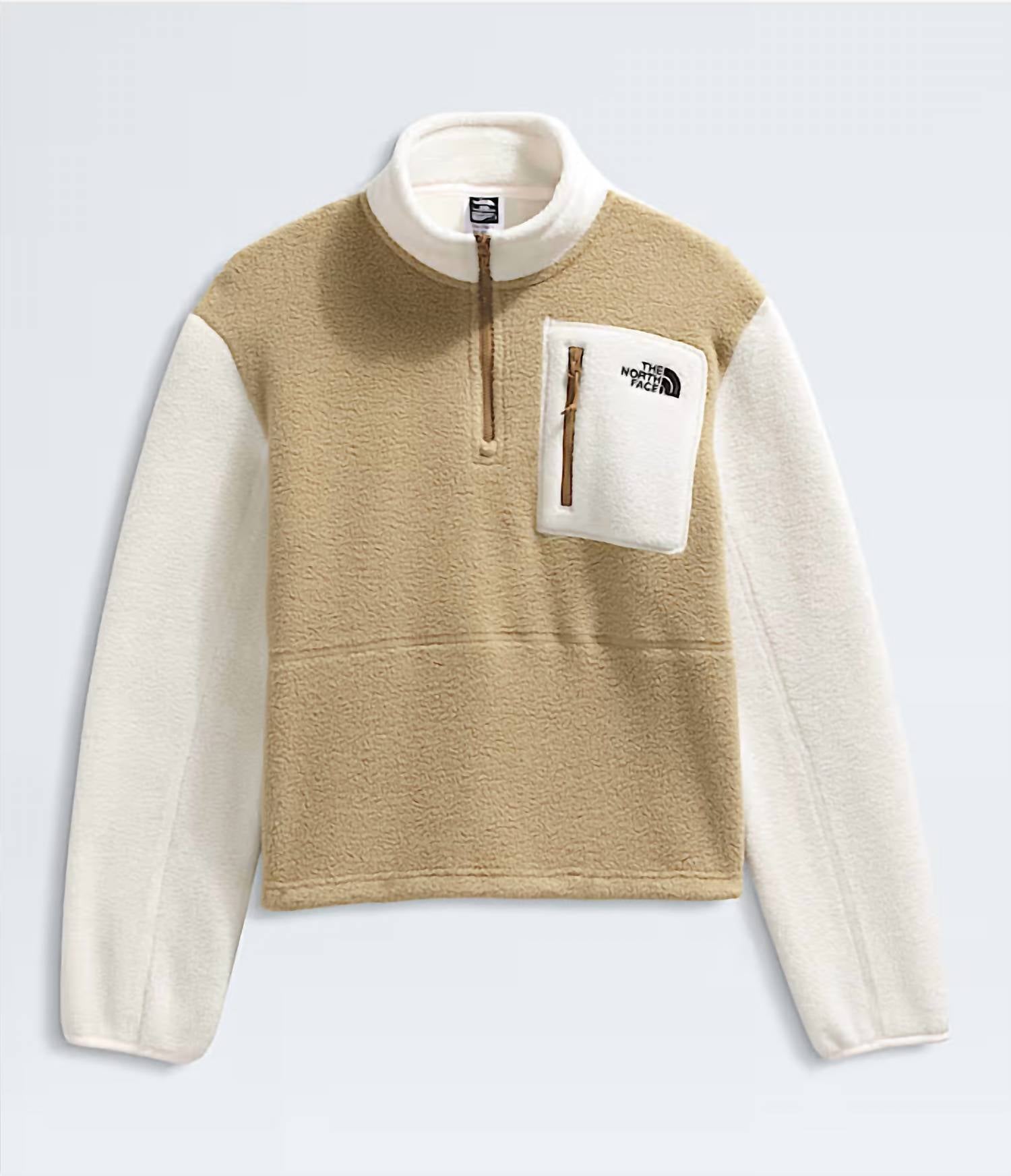 THE NORTH FACE Yumiori Quarter Zip Jacket in khaki stone white dune utility brown - women's top - view 5