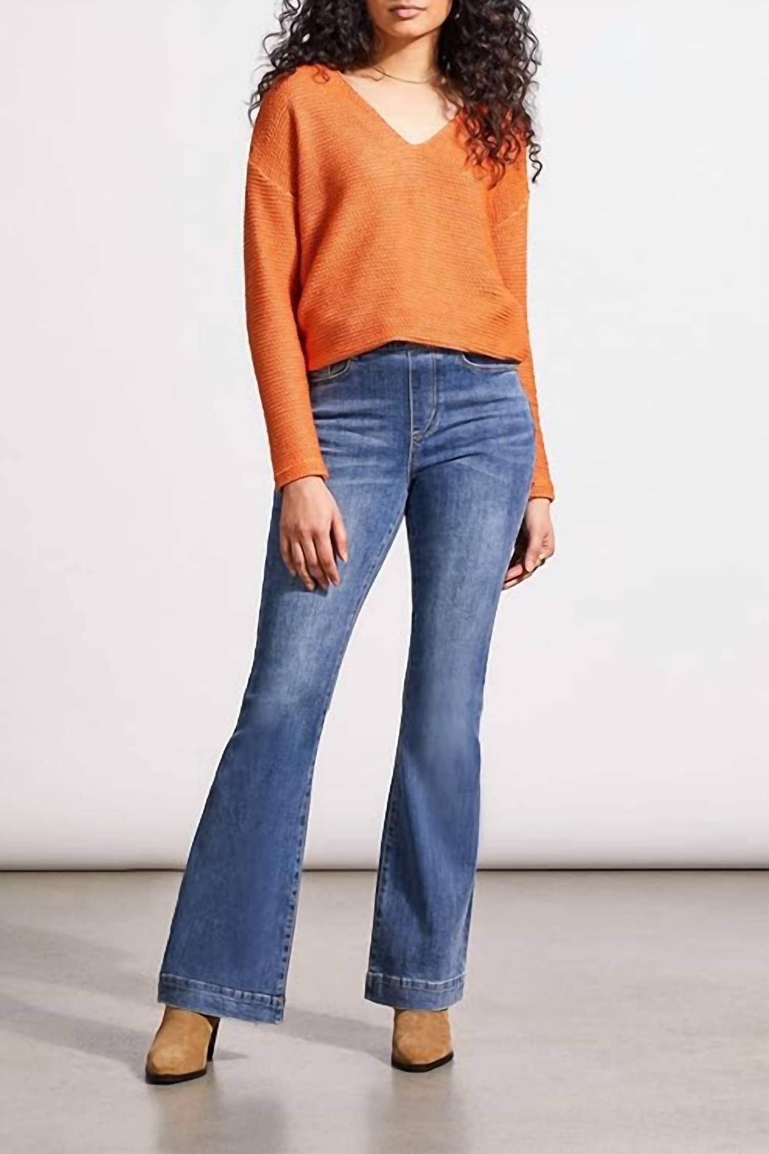 Tribal - Audrey Pull On Flare Jean