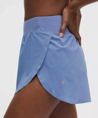 lululemon Fast and Free High Rise Split Short - 3" in prep blue - women's shorts - view 5