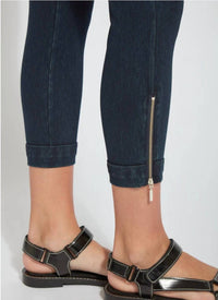 Lysse - Cropped Denim Legging Withside Zipper