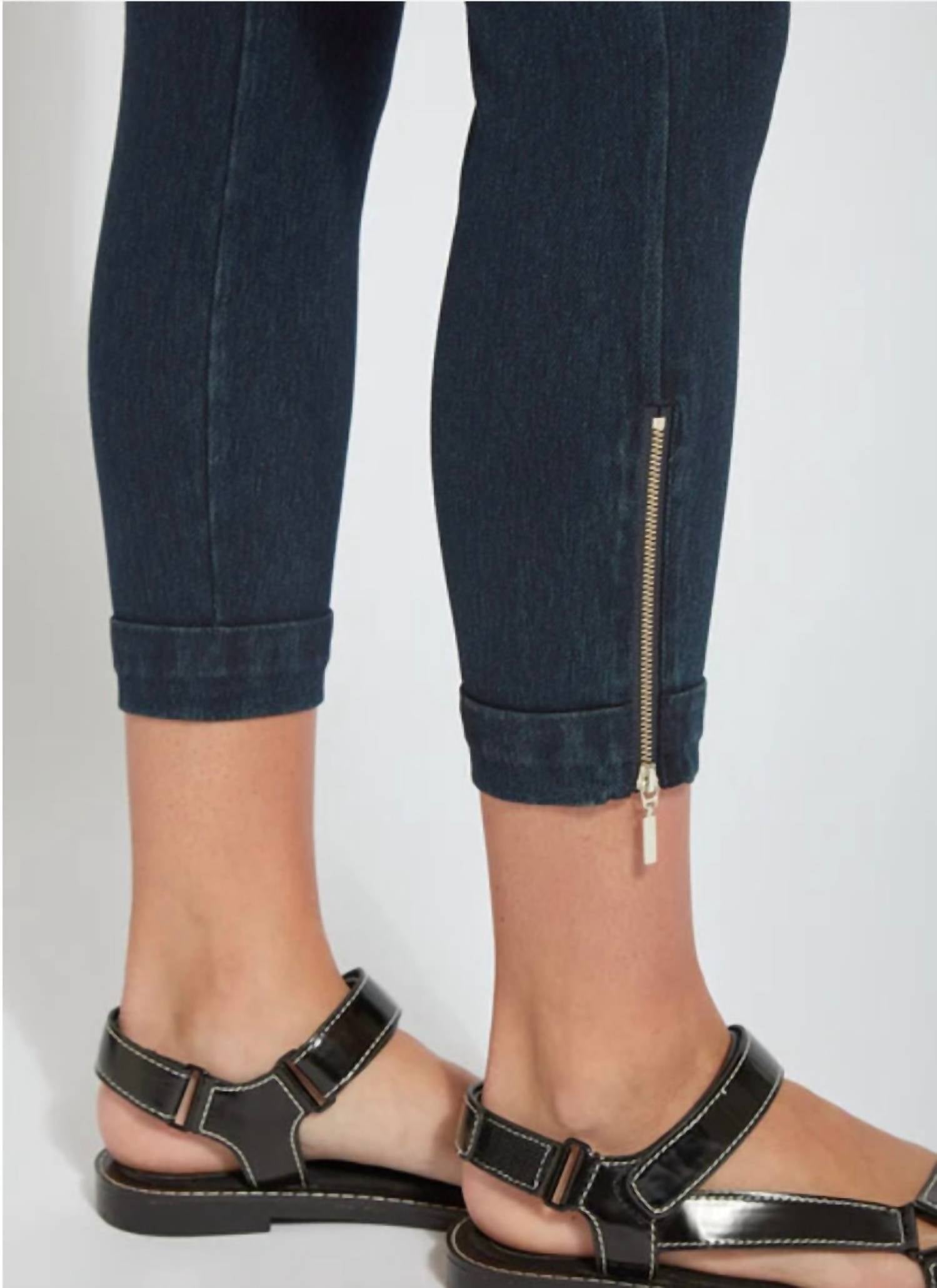 Lysse - Cropped Denim Legging Withside Zipper