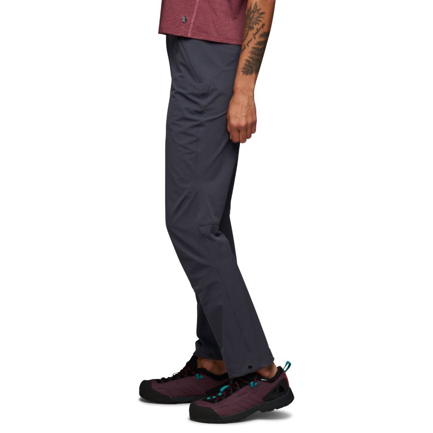 Black Diamond Alpine Pants in carbon - women's pants - detail view