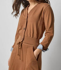 Lilla P - Chambray Cuff Cardigan