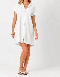 Mystree - Linen Blend Mini Dress