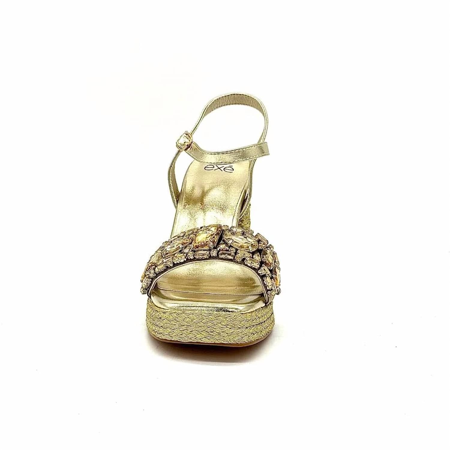 Exe - Women's Embellished Platform Heel